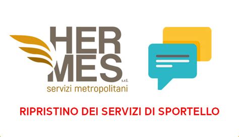 hermes prenotazione appuntamento|Reggio Calabria, Hermes ripristina i servizi di sportello.